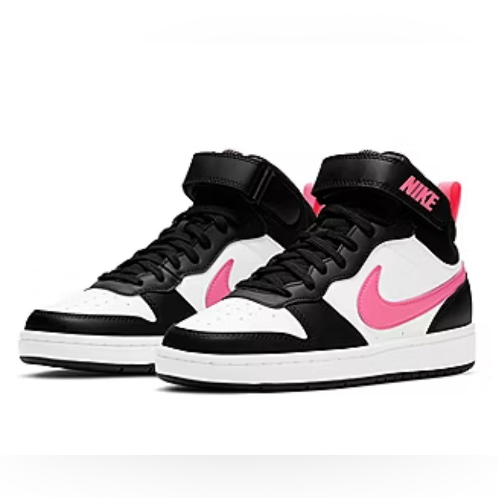 Nike Court Borough Mid 2 Black Sunset Pulse-White